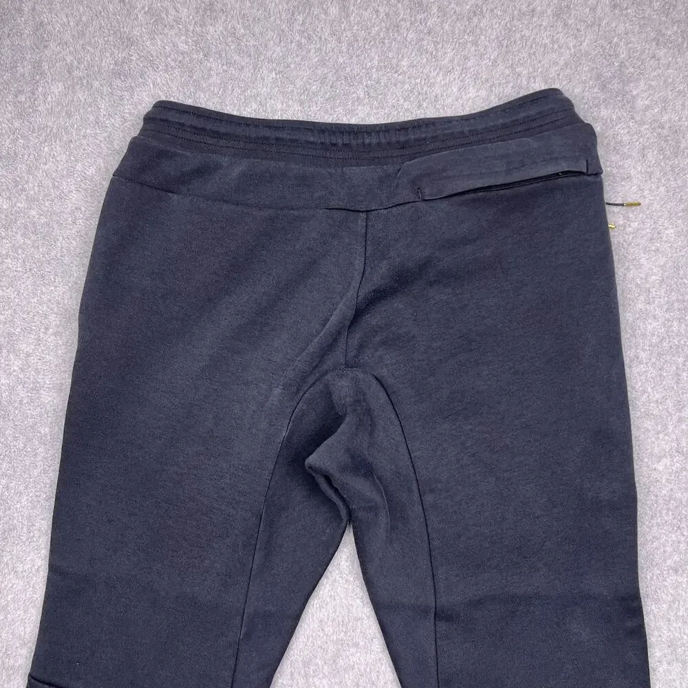 nike tech sweatpants mens medium black tapered jogger drawstring